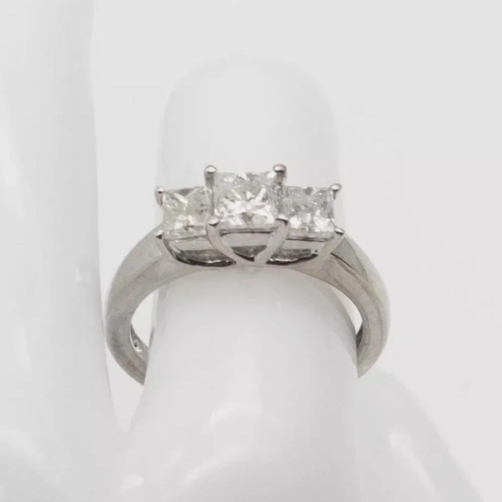 Princess Cut 1.75ct 14k White Gold Ring